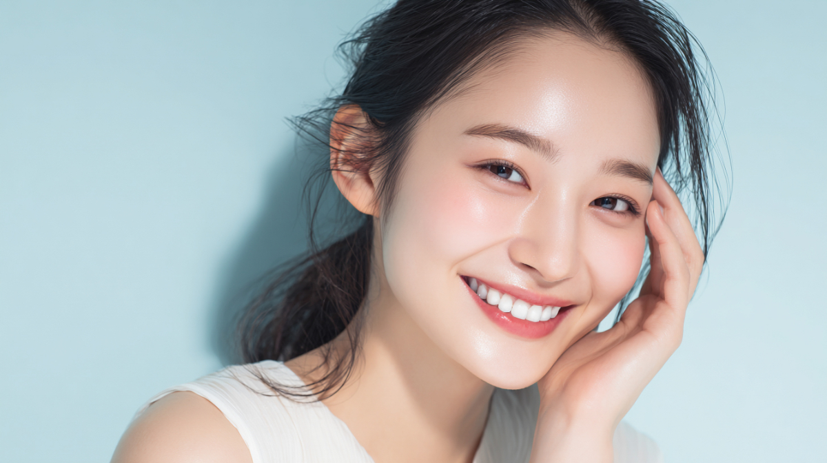 歯の噛み合わせの綺麗な女性