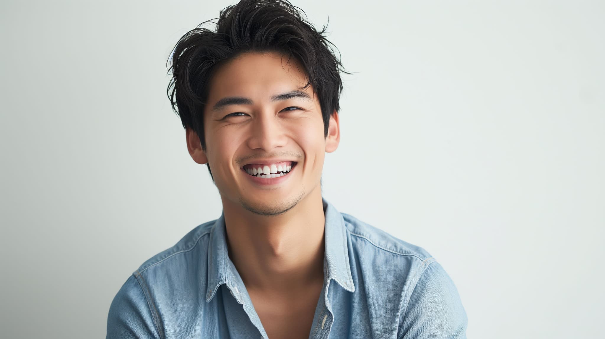 親知らずを抜いたことで痛みがなくなり笑顔を見せる男性