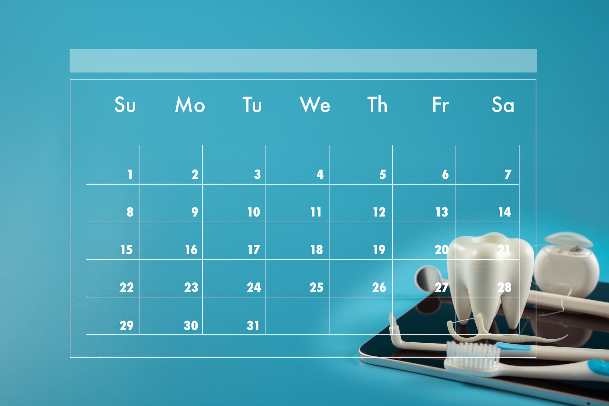 ホワイトニング後の白い歯を維持するために自宅での歯磨きケアと歯科医院の定期メンテナンスを受けるイメージ