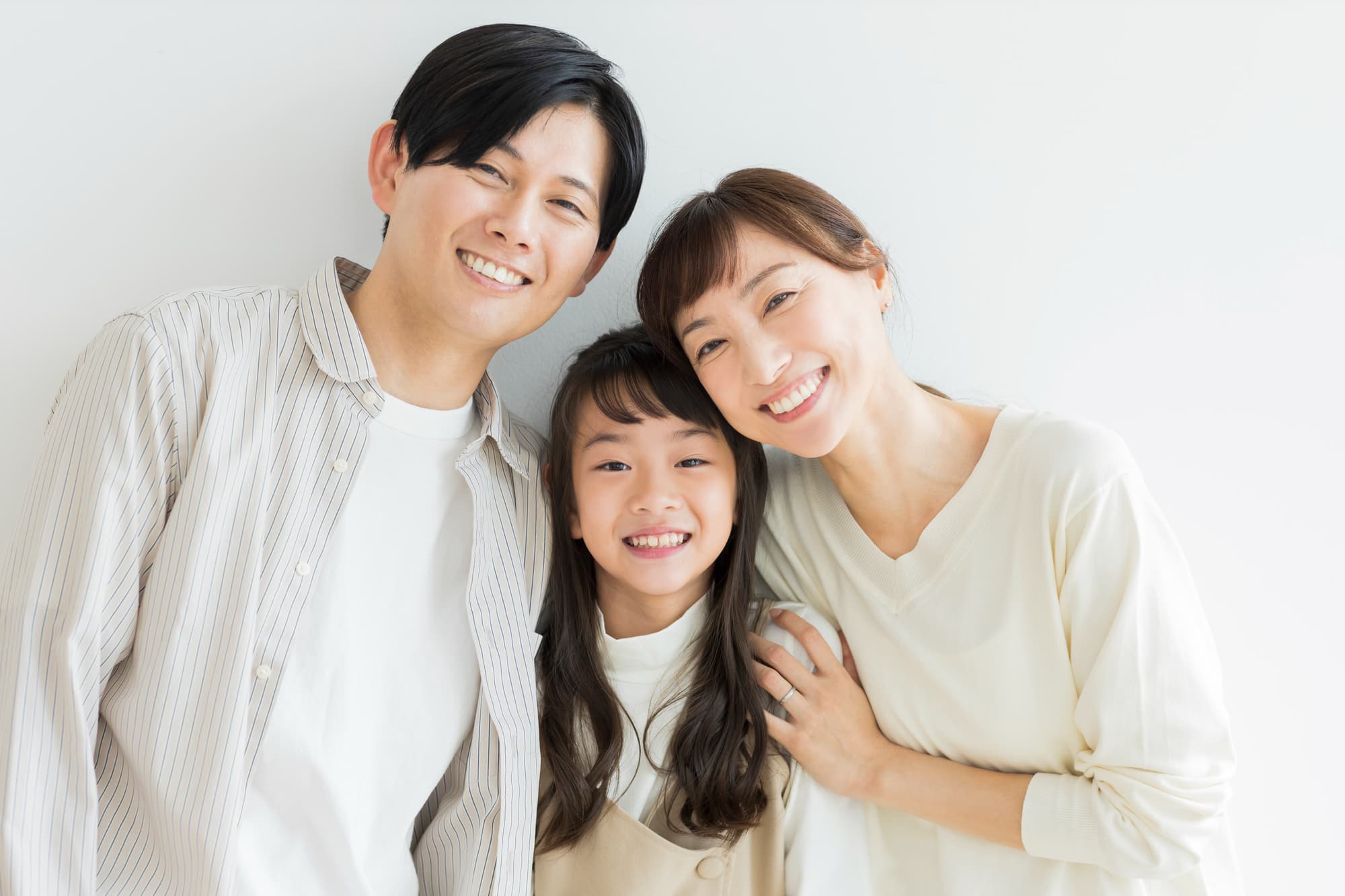 歯周病予防をして健康に過ごす家族